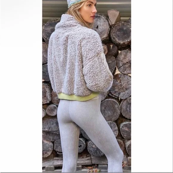 Free People Movement Good Karma Leggings In Ice Grey - Picture 3 of 9